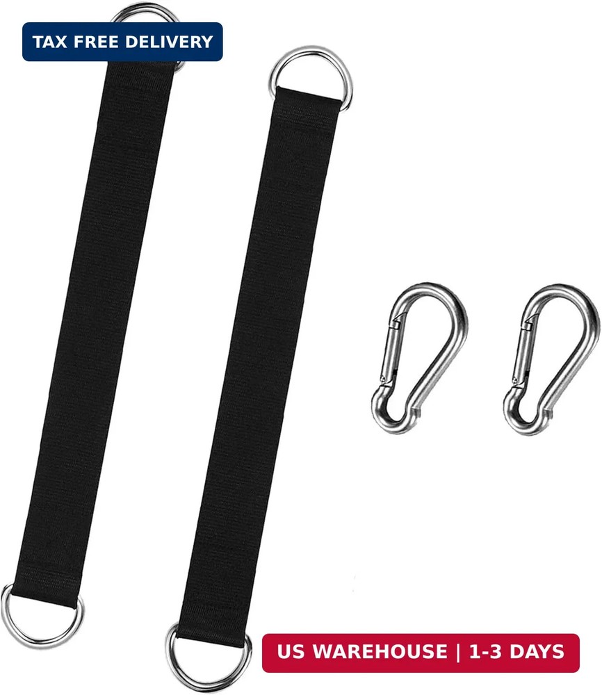 2 PCS Tree Swing Straps Tree Swing Hanging Kit, Fitness Pull Up Hanging Straps S