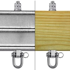Heavy Duty Stainless Steel Swing Hangers with Bearings (Set of 6), Swing Bolt…