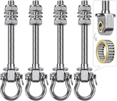 Dolibest Swing Hangers with Bearing – 4 Pack Stainless Steel 304 Hardware Hooks