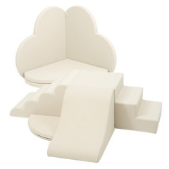 Baby Soft Foam Blocks Playset 6pc, Non-Toxic Climbing Toys 0-12 Months