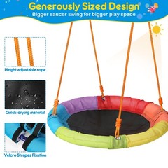 Swing Set with Stand 2 Swings for Kids Heavy Duty Metal A-Frame Outdoor Backyard