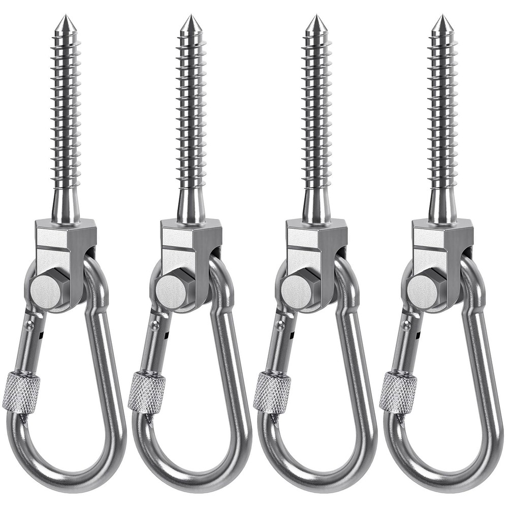4Pcs Stainless Steel Swing Hanger Swing Bolt for Wood Beam 1500LB Capacity