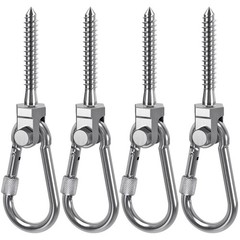 4Pcs Stainless Steel Swing Hanger Swing Bolt for Wood Beam 1500LB Capacity