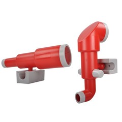 SWING SET STUFF INC MONOCULAR COMBO KIT (RED) wooden cedar attach quality 0299