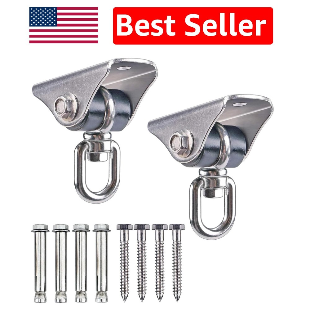 Heavy-Duty 2 Pack Silent Swing Hanger with 1000 LB Capacity for Versatile Use