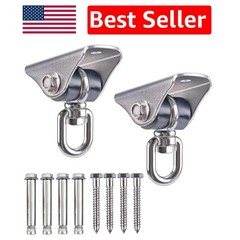 Heavy-Duty 2 Pack Silent Swing Hanger with 1000 LB Capacity for Versatile Use