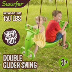 Glider Swing – Heavy Duty Dual Swingset for Kids, Easy Install