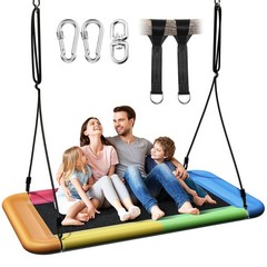 Rainbow Swing 60×32 Heavy Duty Platform Swing 700lbs Load Capacity Kids Adults