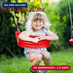 WUWEOT Tree Swing Seat, Outdoor Kids Swing Seat, 220 lbs Hanging Plastic Tree Se