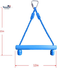 3-Pack Kids Ninja Monkey Bars – Trapeze Swing Bars for Ninja Obstacle Course Att