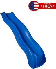 8′ Alpine Wave Slide Plastic Slide Attachment for 4 Foot Deck Heights- for Outdo