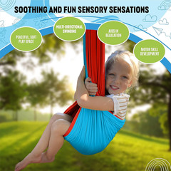 Sensory Swing for Kids with Reversible Colors – Indoor Ceiling/Outdoor Tree Hang