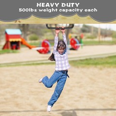 17 Inch Metal Safety Handles, Heavy Duty Grab Bars for Outdoor Playground, Pl…