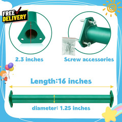 15 Set Metal Monkey Bars Ladder Rungs Set for Backyards Playground and Child….
