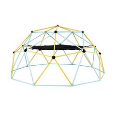 Climbing Dome for Kids 3 to 10 Years Old 10′ Geometric Dome Climber with Hammock