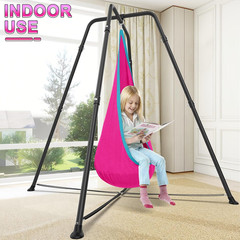 Swing Stand with Sensory Swing, Swing Frame with Pod Swing, X-Shaped Swing Set,