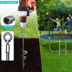 28” Ground Anchors, Fully Welded Heavy Duty Ground Anchor Screw in Swing Set…