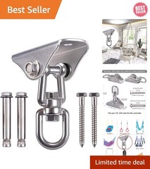 Durable Stainless Steel Ceiling Mount Swing Hook – Perfect for Hammocks & Swings