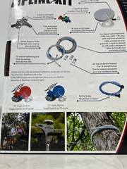 Slackers 100 ft Night Rider Zip Line COMPLETE Kit w/ Light Up Seat 200 lb Limit