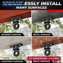 [Premium] Swing Hanger, Heavy Duty 10MM Solid Swing Set Hardware, Swing Hooks Sc