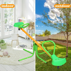 Leumius Kids Seesaw Outdoor Playground Teeter Totter Green FREESHIP