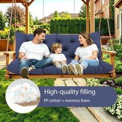 Durable Extra 5″ Thick Waterproof Porch Swing Cushions Outdoor 60 inch Swing Cus