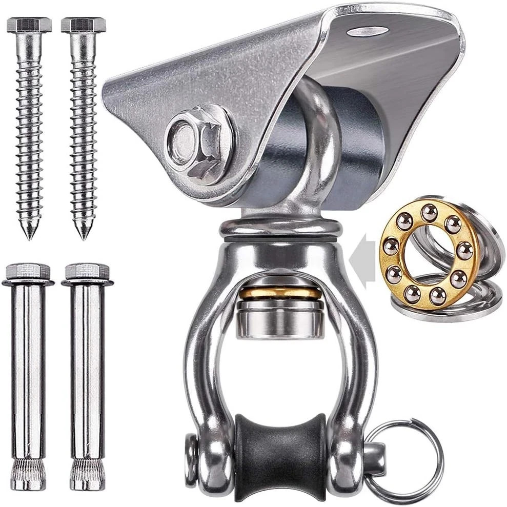 Silent Swing Hanger Heavy Duty Swing Hook Swivel Bearing Hanging Hardware for…