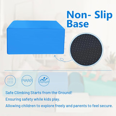 6-Piece Soft PU Leather Toddlers Climbing Toys for Baby – Kids Foam Climbing Blo