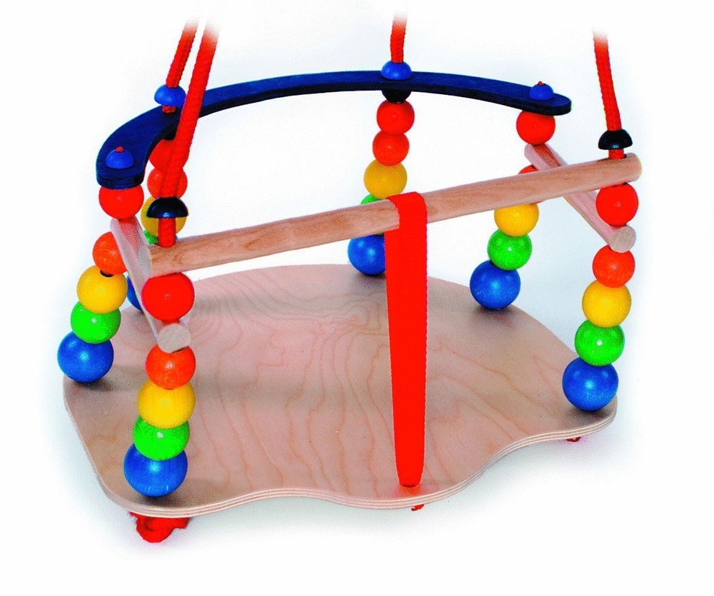 Swing Toy Grid Swing with Beads Colorful WxLxH 360x365x240mm NEW