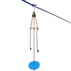 Zipline Kit for Kids and Adult 52 ft Zip Line Kits Up to 500 lb Backyard