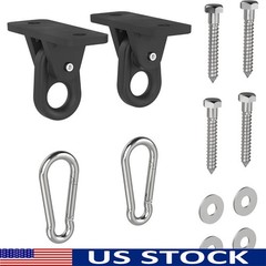 Porch Swing Kit Steel Hardware DIY Installation Swing Hangers Snaps Lag Screws