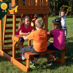 Tucson Cedar Wooden Swing Set by Backyard Discovery for Ultimate Outdoor Fun