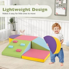6 PCS Foam Climbing Blocks Lightweight Soft Climbing Indoor Set Gift for Babies