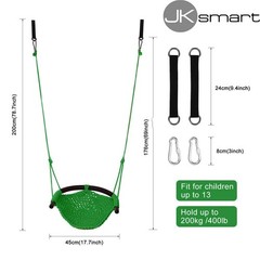 JKsmart Swing Seat for Kids Heavy Duty Rope Play Secure Children Swing Set,Pe…
