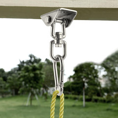4 Pack Heavy Duty Swing Hangers Set, 1000 Lbs Capacity 360°Rotate Stainless Stee