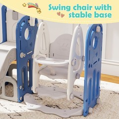 Toddler Swing/Slide Set 7 in 1 Baby Slide for Toddlers 1-3 Toddler Playground