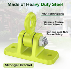 Swing Hangers for Wooden Sets Pack of 2 Heavy Duty Swingset Hardware with Lockin