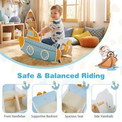 Climbing Toy for Toddlers 1+, Submarine-Themed Wooden Montessori Climbing Set