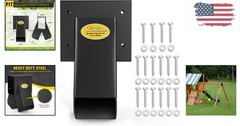Rust-Resistant Black Swing Set Bracket – Easy Installation for Playgrounds