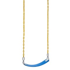 Blue Heavy Duty Soft Plastic Coated Iron Chain Iron Link For Swing Seat 1.2M