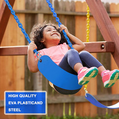 Toddler Swing Seat, Heavy-Duty High Back Fully Assembled Baby Swing, Iron Chain