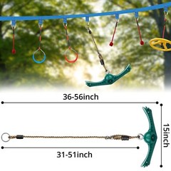 Swing Spins Set 360° Handle Twist-Spin Flips Toy – Slackline Attachments Acti…