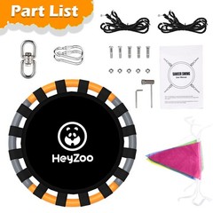 48 Inch Saucer Swing Set Heavy Duty 900lbs Backyard Outdoor Playground