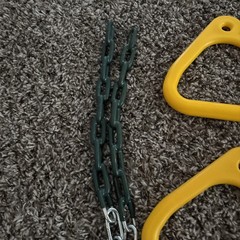 Playstar 4 Yellow Gym Rings, Chains- 21”, 2 Anchors. All NEW WO Tags