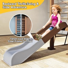 Outdoor Play Equipment with Slide & Swing Set, Outdoor Playground, Backyard