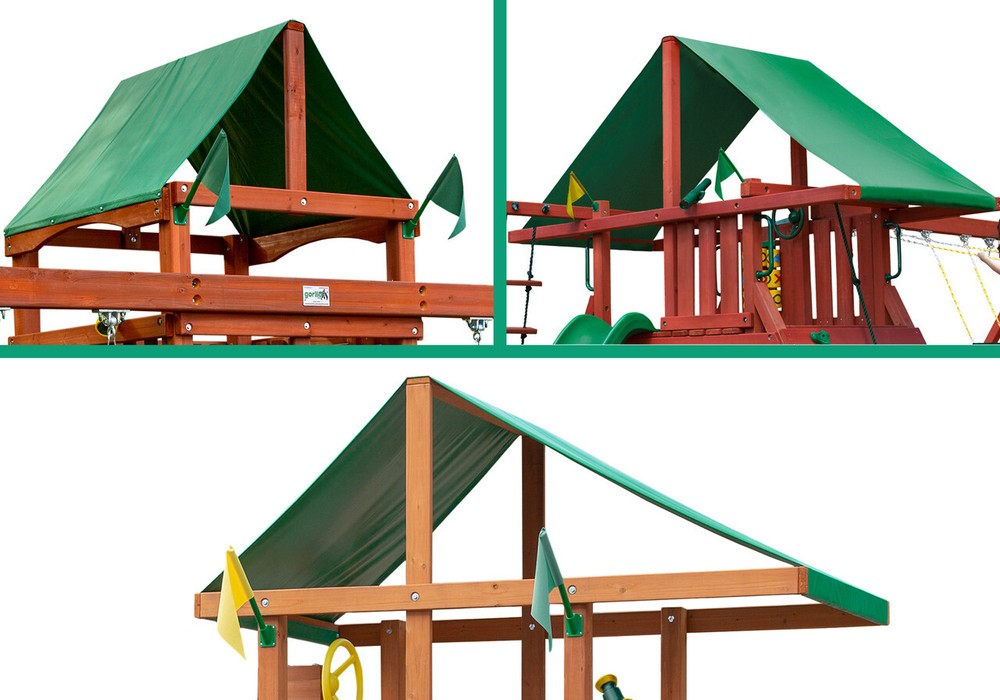 Playground Replacement Canopy 28″ x 73″ Outdoor Swingset Shade Kids Roof Canopy