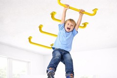 PURIFE 17.2 -Inch Yellow Metal Safety Grab Handle Heavy-Duty Playground w Screws