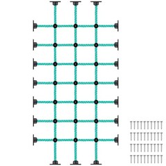 Climbing Net for Kids with Installation Base for 30″ × 60″ Wooden 30″ X 60″
