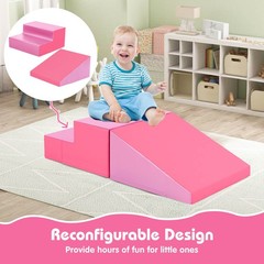 Step and Slide Climber for Infants and Toddlers Baby Soft Foam Structure Blocks