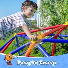 10FT Climbing Dome, Outdoor Jungle Gym for Kids with Climbing Grip – Geometric D